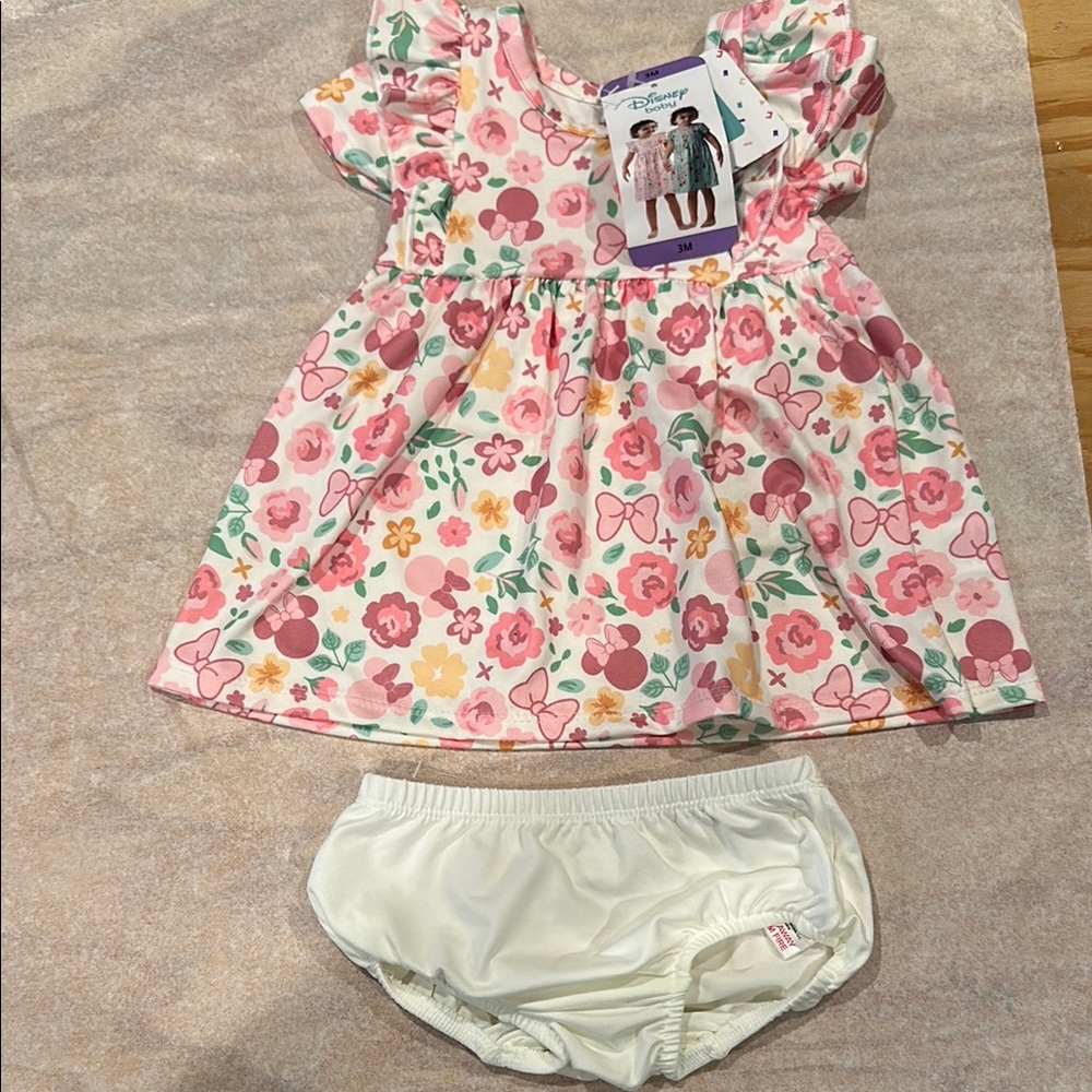 Disney Pink and White Diaper Covers